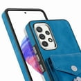 thumbnail image 6 of Nalacover Wallet Case for Samsung A73 5G, Premium Leather Case with Card Holder, 360°Rotation Ring Kickstand, RFID Blocking Protective Magnetic Back Clsoure Case for Samsung Galaxy A73 5G, Blue, 6 of 13