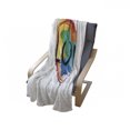 thumbnail image 3 of Rainbow Soft Flannel Fleece Throw Blanket, Brush Painted Pride Heart LGBT Plain Background, Cozy Plush for Indoor and Outdoor Use, 50" x 70", Multicolor, by Ambesonne, 3 of 5