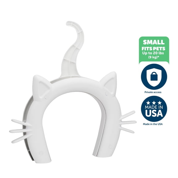 PetSafe NEVER RUST Indoor Cat Door - For Interior Doors - Adds Privacy, Keeps Dogs Out of Cat's Space, Food and Litter Box - For Cats Up to 20lb - Durable and Easy to Install - Made in USA