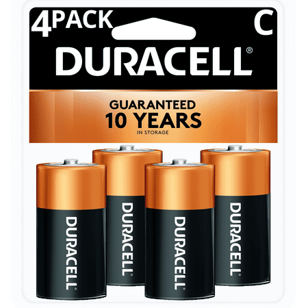 Duracell 1.5V Coppertop Alkaline C Batteries 4 (C Size Batteries Best Prices)