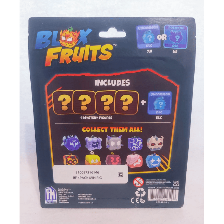 Blox Fruits Series 2 Minifigure Mystery 4 Pack, Uncommon or