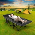 Slsy Folding Camping Cots With 2 Sided Mattress for Adults, Updated Folding Cots Portable, Heavy