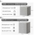thumbnail image 3 of Djiypn Clothes Storage Bags with Zipper, Foldable Blanket Storage Box with Sturdy Handles for Closet, Dorm, Pillows, Bedding, Sheet, Comforter, Gray, 3 of 9