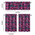 thumbnail image 6 of Farmhouse Wildflower Curtains 36 Inch Short - 3 Panel Vintage Country Set with Bohemian Floral Print, Rod Pocket Window Treatment for Spring Summer, 6 of 6