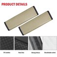 thumbnail image 3 of Almohadillas para cinturón de seguridad Fundas de cuero para cinturón de seguridad, beige-2 piezas, 3 of 5