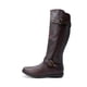 thumbnail image 5 of Botas DREAM PAIRS TRACE para mujer, altas hasta la rodilla, con piel sintética marrón, talla 8, 5 of 8