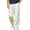 White, variant on Mens Casual Pants Spring Summer Print Loose Fit Wide Leg Sweatpants Drawstring Elastic Waist Straight Casual Trousers Outdoor Athletic Casual Outfits