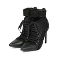thumbnail image 5 of New Women Wild Diva Akira-149 Pointy Toe Lace Up Ankle Cuff Stiletto Bootie, 5 of 6