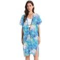 thumbnail image 2 of Beach Vacation Clothes Kimono Cardigan Loose Swimsuit Cover Up for Women Dreamy Cute Whale S, 2 of 6