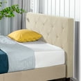 thumbnail image 3 of Zinus Shalini 41" Upholstered Platform Bed, Beige, Queen, 3 of 12