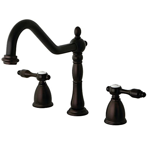 Kingston Brass KB1795TALLS Kingston Brass Tudor 8" Center Kitchen Faucet Without Sprayer