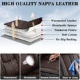 thumbnail image 3 of for NISSAN MURANO 2017 Car Seat Cover, Premium Leather 5 Piece Full Set With a Headrest and Lumbar Support Waterproof, Black and Brown Car Seat Covers, Pet Car Seat Covers, 3 of 7