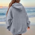 thumbnail image 6 of JGNGSHN Oversized Hoodies for Women Drawstring Long Sleeve Hooded Pullover Causal Solid color Sweatshirts with Pocket Tops, 6 of 6