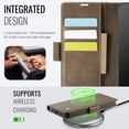 thumbnail image 2 of YEYKX Phone Case for Google Pixel 8 Pro 6.7-inch Magnetic Wallet Phone Case Protective Leather Case with Card Holder Function Shockproof Flip Case,Brown,For Google Pixel 8 Pro, 2 of 9