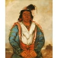 thumbnail image 2 of George Catlin 12x14 Gold Ornate Wood Frame and Double Matted Museum Art Print Titled - Hose-Put-O-Kaw-Gee, a Brave (1834), 2 of 4