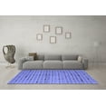 thumbnail image 3 of Ahgly Company Machine Washable Indoor Rectangle Southwestern Blue Country Area Rugs, 8' x 12', 3 of 4