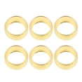 thumbnail image 2 of 6Pcs Napkin Rings Gold Color Strong Metal Elegant Simple Multi Purpose Napkin Holders for Wedding Hotel Party, 2 of 12