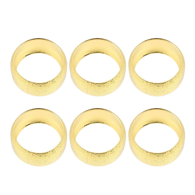 Gold Napkin Rings,6Pcs Napkin Rings Gold Table Napkin Rings Napkin Holders Built for Precision