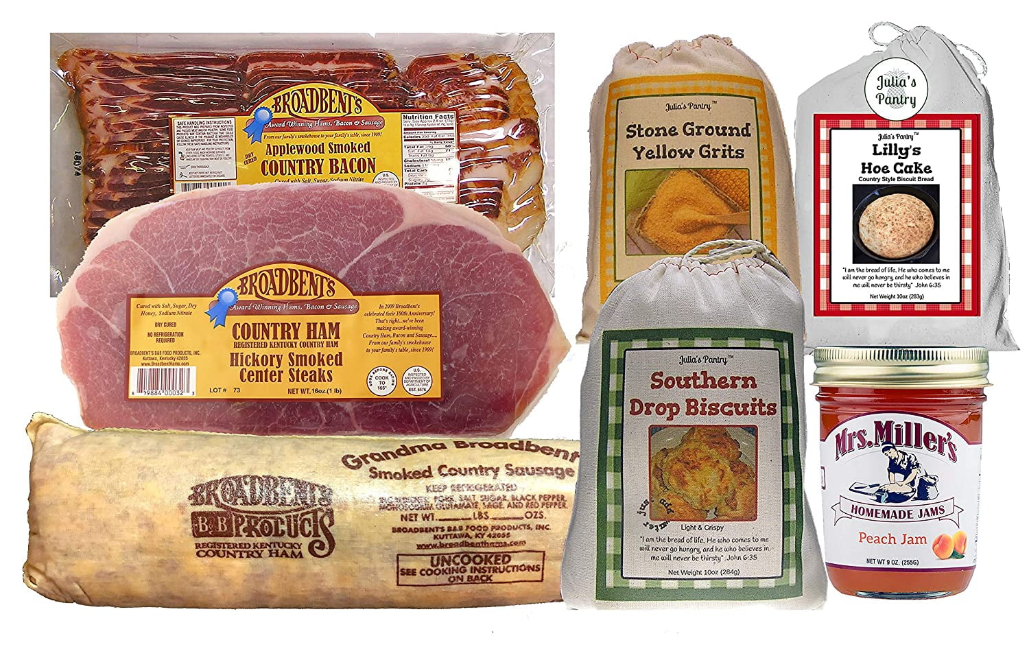 Large Country Breakfast with Broadbent's Hickory Smoked Bacon Ham