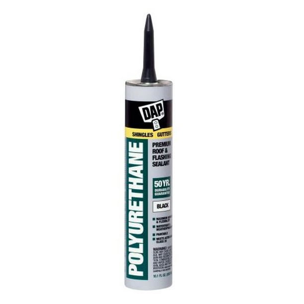 Dap Dap 18816 Polyurethane Roof & Flashing Sealant, Black, 10.1 Oz
