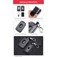 thumbnail image 4 of Estrela Funda para Llave de Coche de Fibra de Carbono, Adecuada para Renault Koleos Kadjar Scenic Megane Sandero Espace Clio Captur Kangoo Laguna Talisman Twingo, Negro, 4 of 5