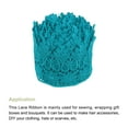 thumbnail image 3 of Uxcell 3.14 inch Wide 10 Yard Lace Ribbon Floral Pattern Blue Embroidered Lace Trim for Sewing Making, Gift Wrapping, 3 of 5