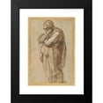 thumbnail image 2 of Michelangelo 11x14 Black Modern Framed Museum Art Print Titled - Study of a Mourning Woman (1500-1505), 2 of 5