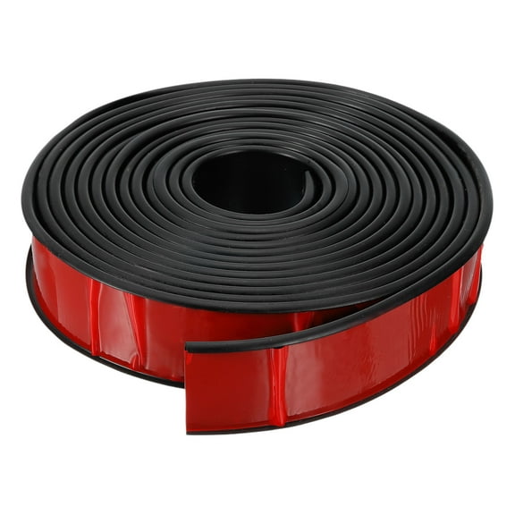 U-Shape Edge Banding, 16.4ft Self-Adhesive U Channel Edge Protector TPE Flexible Furniture Edge Protector Veneer Edging Trim for Cabinet Table Shelves (36mm, Black)