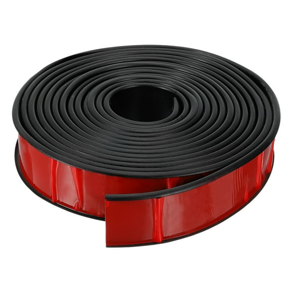 U-Shape Edge Banding, 16.4ft Self-Adhesive U Channel Edge Protector TPE Flexible Furniture Edge Protector Veneer Edging Trim for Cabinet Table Shelves (36mm, Black)