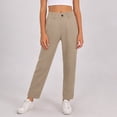 thumbnail image 2 of GBSYEWXS Trousers For Girls Teen Straight Elastic Waist Solid Color Cute Relaxed Khaki Pants Size 7 Years--8 Years, 2 of 9