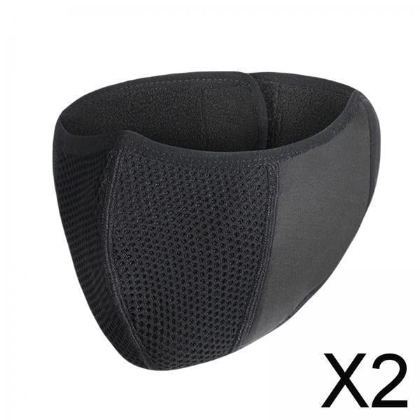 2 Gorros de Media Cara para Clima Frío, Transpirables con Agujeros, Cálidos, Suaves, Antipolvo, para Correr, Motocicleta, Esquí, Ciclismo, Hombres Y M 2 piezas