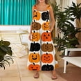 thumbnail image 3 of EANJE Halloween Overalls for Women, Sleeveless Spaghetti Strap Jumpsuit with Pockets, Print Wide Leg Baggy Romper, Adjustable Straps Fall Holiday Party Outfit Ginger 4XL, 3 of 6
