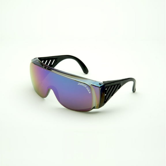 Original XG Fitover: Rainbow Teal Mirror on Medium Gray Lens