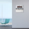 thumbnail image 2 of Rustic Winter Beach House Coastal Landscape Coastal Gallery-Wrapped Canvas Print Wall Art, 17x17, 2 of 6