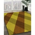 thumbnail image 3 of Ahgly Company Machine Washable Indoor Square Transitional Saffron Red Area Rugs, 3' Square, 3 of 7