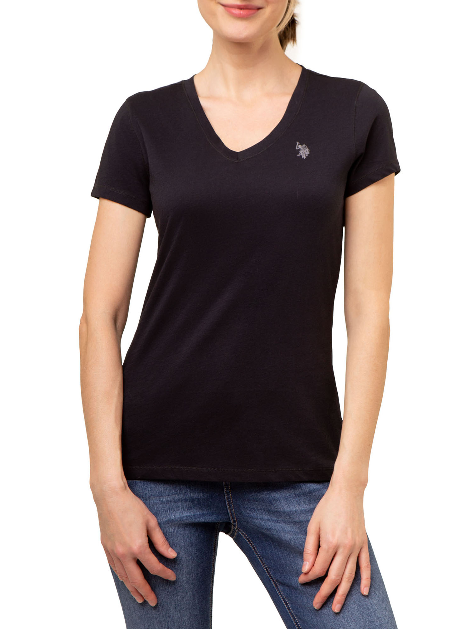 U.S Polo Assn. Women's V Neck Bundle (2 Pack) - Walmart.com