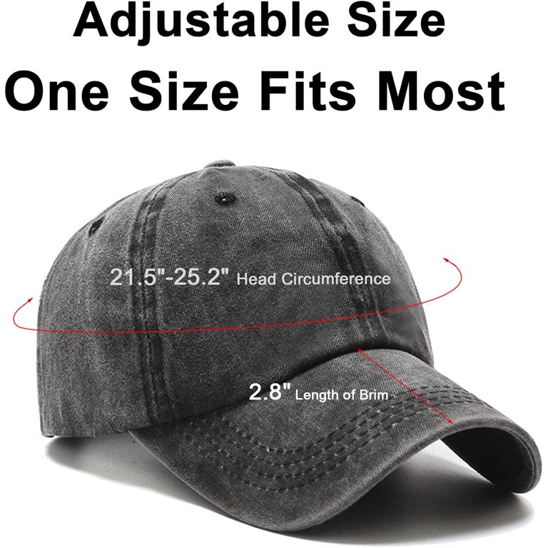 2 Packs Grey+black Baseball Cap Golf Dad Hat For Men And Women s-l400.jpg main image 3