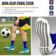 thumbnail image 2 of 2 pares de calcetines deportivos antideslizantes azules para hombre, calcetines de fútbol transpirables, calcetines deportivos de compresión, calcetines antiampollas Rand, 2 of 3