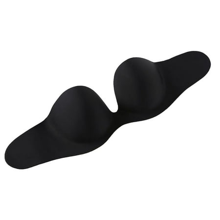 

CLZOUD Bridal Lingerie Wedding Night Black Spandex Women Seamless Invisible Bra Strapless Underwear Non-Slip Bra