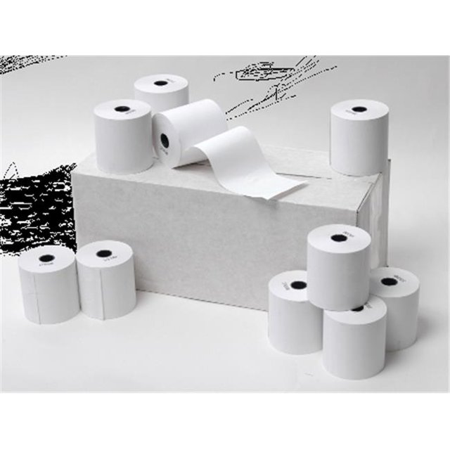 Iconex ICX90908222 POS Rouleau de Papier Thermique&44; Blanc & Bleu