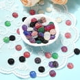 thumbnail image 4 of Resin Cabochons Imitation Druzy Agate Flat Round AB Color Plated Mixed Color 12x3mm 100pcs, 4 of 6