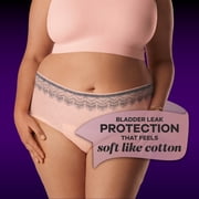 Always Discreet Boutique Incontinence Underwear, Maximum Protection, Size S/M, Rosy, 12 Ct