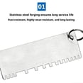 thumbnail image 4 of Stainless Steel Wire Gauge Measuring Tool, Metal Sheet Thickness Gauge Tool, Sheet Metal Thickness Weld Inspection Ruler for Metalworking Measurement, 4 of 8