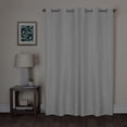 thumbnail image 6 of Smart Curtains Kelsey Light Zero 100% Blackout Window Panels, 40 x 84 Inches, Package of 2 Panels, Smoke White, 6 of 7