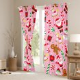 thumbnail image 3 of Manfei Cartoon Santa Claus Blackout Curtains Set of 2 (52x84 Each),Kawaii Gingerbread Man Window Curtains,Merry Christmas Curtains and Drapes For Girls,Luxury Bedroom Decor, 3 of 6