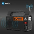 thumbnail image 2 of JUNWELL Portable Solar Generator with Solar Panel Radio BT Speaker Phone Charger Flashlight Power Station Built-in 3600mAh Rechargeable Battery for Outdoor Camping Emergency Illumination, 2 of 9