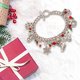 thumbnail image 1 of Pulsera de cuentas navideñas, regalo para fiesta navideña, decoración creativa, pulsera de cuentas para niños, juguete, joyería para niñas, mujeres y estilo A, 1 of 9