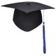 thumbnail image 1 of Gorro Graduación Con Borla Mate para Escuela Secundaria Y Licenciatura, 1 of 9