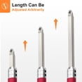thumbnail image 3 of TFixol Carbide Wood Lathe Tools , Outils de Tournage sur Bois Ensemble d'Outils de Tournage sur Bois, avec Insert Rond/carré/diamant et Poignée de Prise en Alliage d'Aluminium Interchangeable, 3 of 7