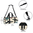 thumbnail image 5 of Whale Luggage Bag, Basketball Bag, Soccer Bag, Weekender Bag: 17.7-Inch Sports Bag with Interior Zipper Pocket and Large Capacity, 5 of 6